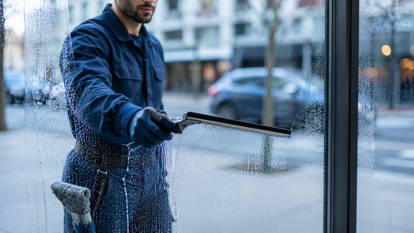 Glas- & Fensterreinigung – KI-generiertes Symbolbild